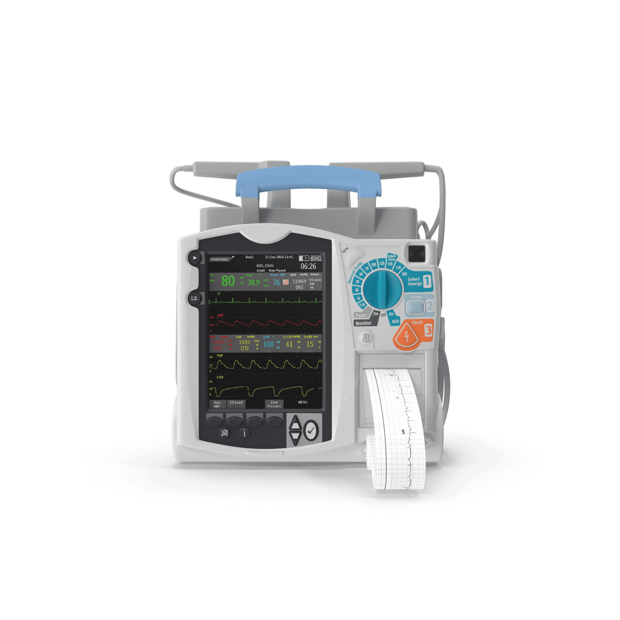 Semi Automatic External Defibrillator with Monitor.I01.2k 1
