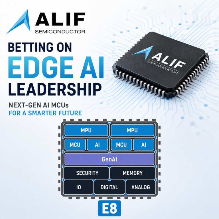 Alif Semiconductor Bets on Edge AI Leadership with Next-Gen AI MCUs